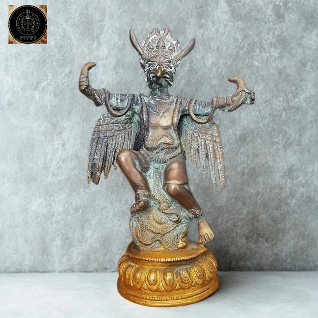 Lord Garuda Brass Idol